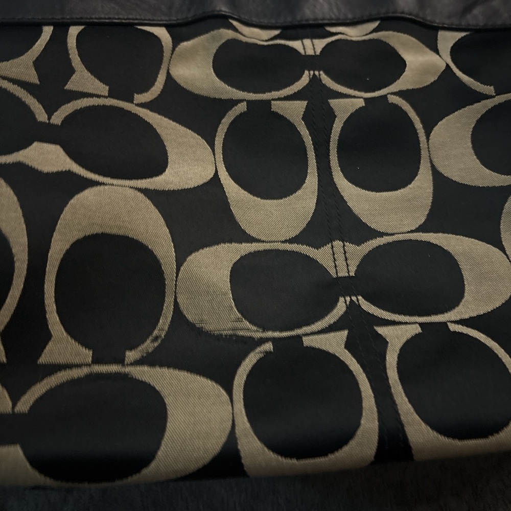 Coach Black and Tan Shoulder Bag